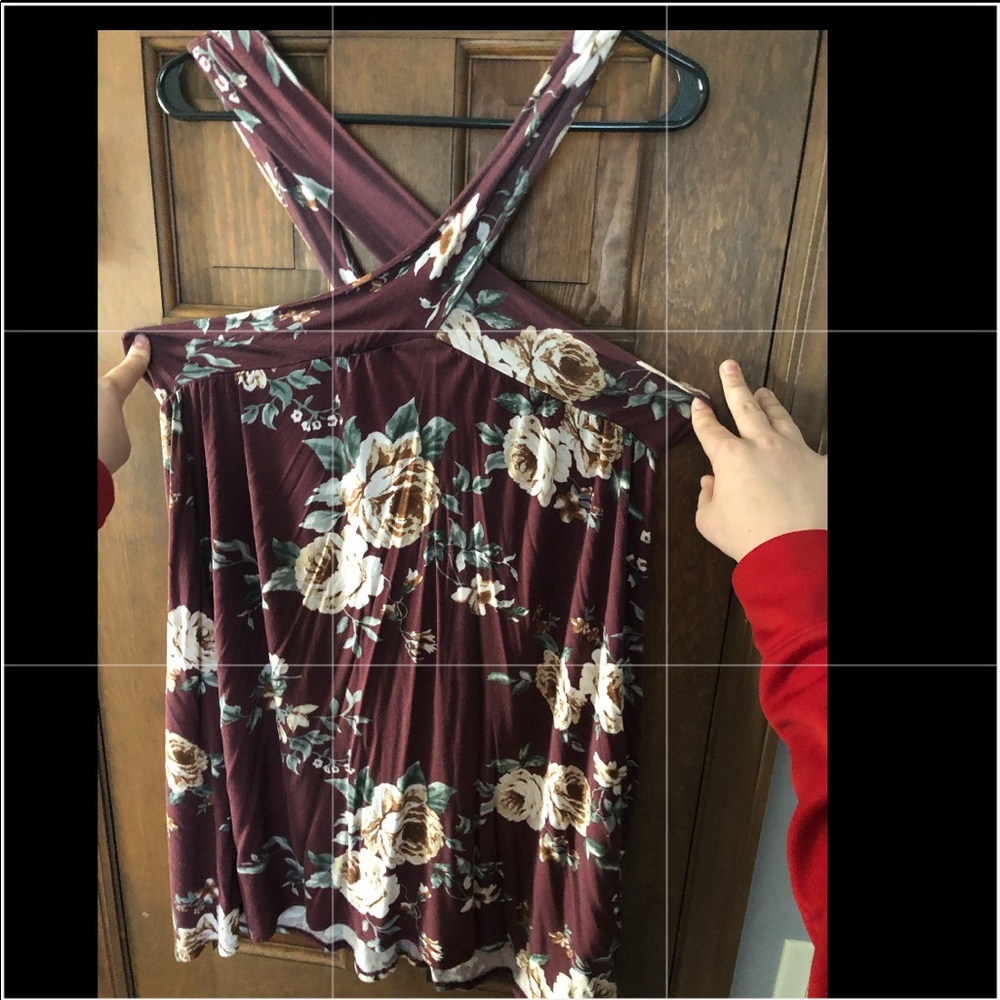 floral cross cross dress